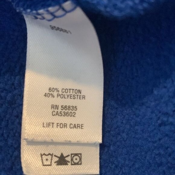 Cabelas Blue Hoodie Sweatshirt M Cotton/Polyester Blend Made In China - Picture 4 of 10